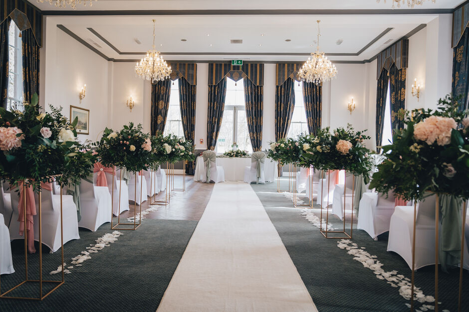 Wedding Ceremony  Brocton Hall Stafford wedding venue