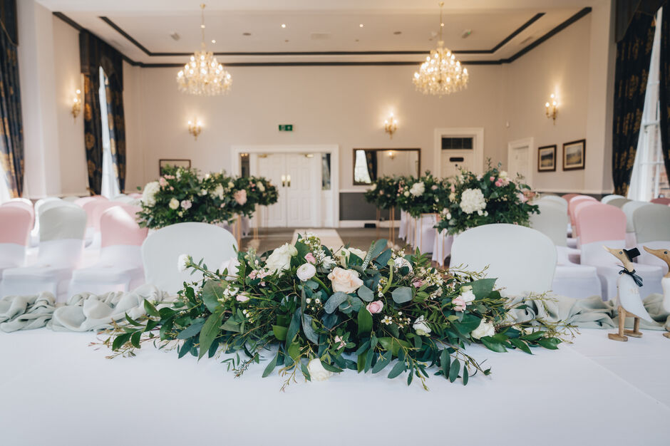 Ceremony Flowers Brocton Hall Stafford wedding venue